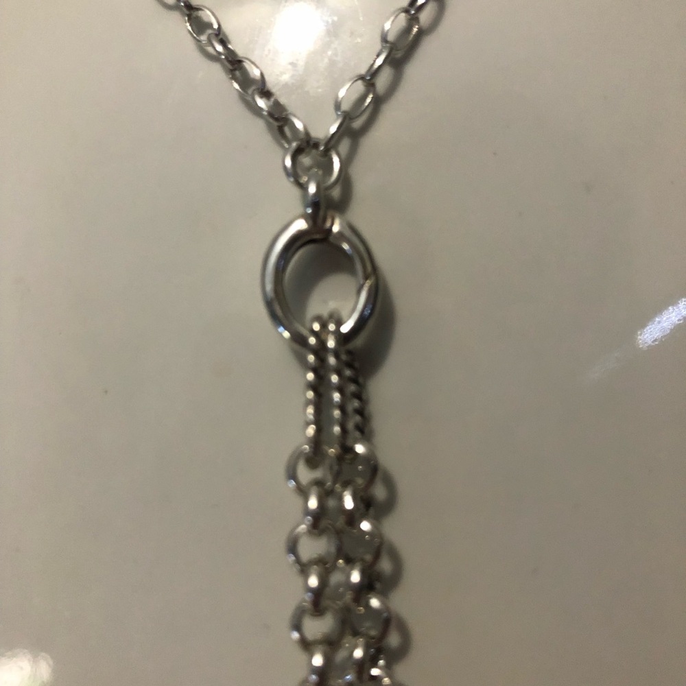 Brighton Count Your Blessings Shaker Heart Drop Necklace With Red Crystals - Picture 3 of 6